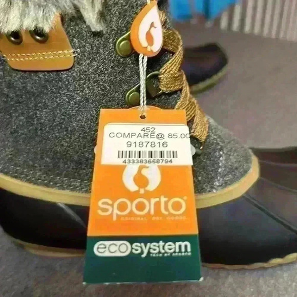 Sporto Alaska Dee Dee Duck Boot Waterproof Faux Fur NWT Women’s Size 7 - Picture 14 of 16